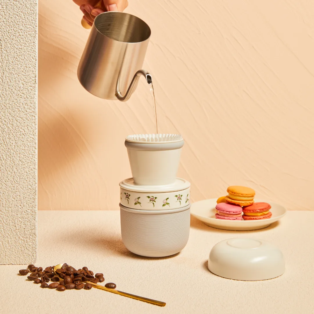 Flower Fairy Pour Over Dripper Coffee Set   Carrying Case