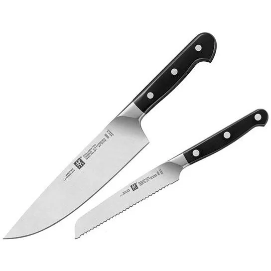 Zwilling Professional S 2 Piece Set 5" Serrated and 8" Chef's Knife